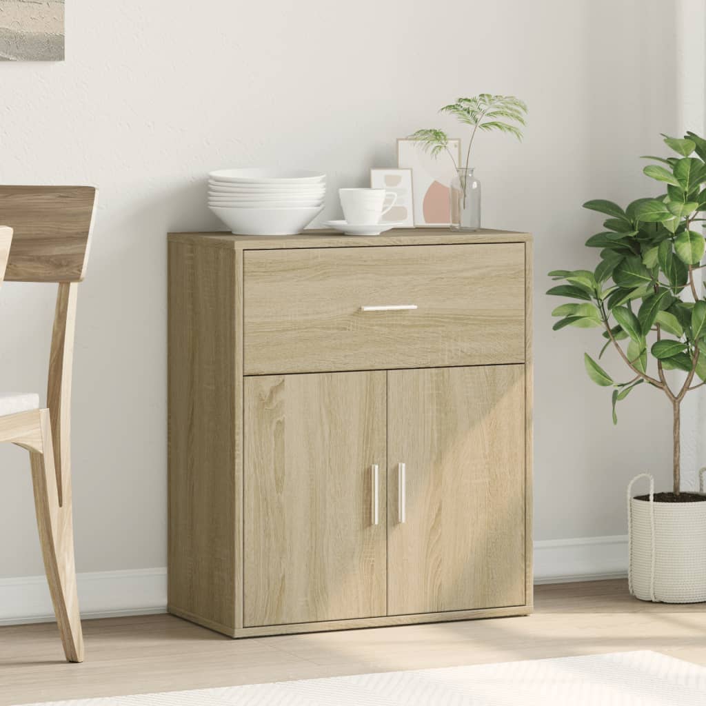 Credenza Rovere Sonoma 60x31x70 cm in Legno Multistrato - homemem39
