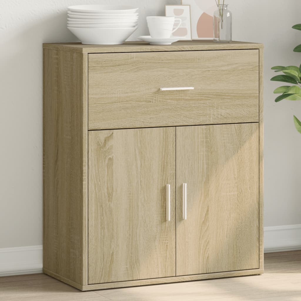Credenza Rovere Sonoma 60x31x70 cm in Legno Multistrato - homemem39