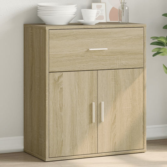Credenza Rovere Sonoma 60x31x70 cm in Legno Multistrato - homemem39