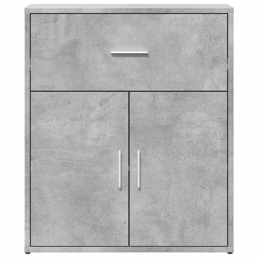 Credenza Grigio Cemento 60x31x70 cm in Legno Multistrato - homemem39