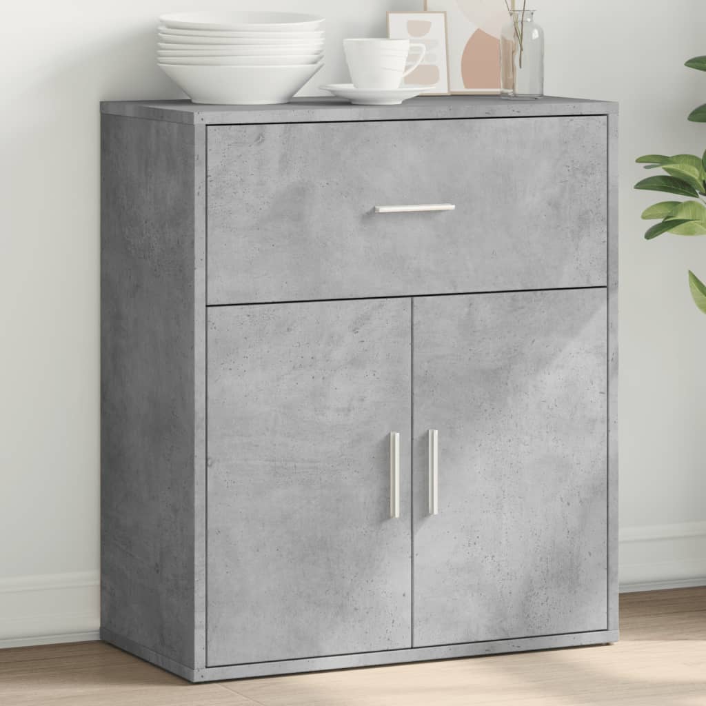 Credenza Grigio Cemento 60x31x70 cm in Legno Multistrato | homemem39