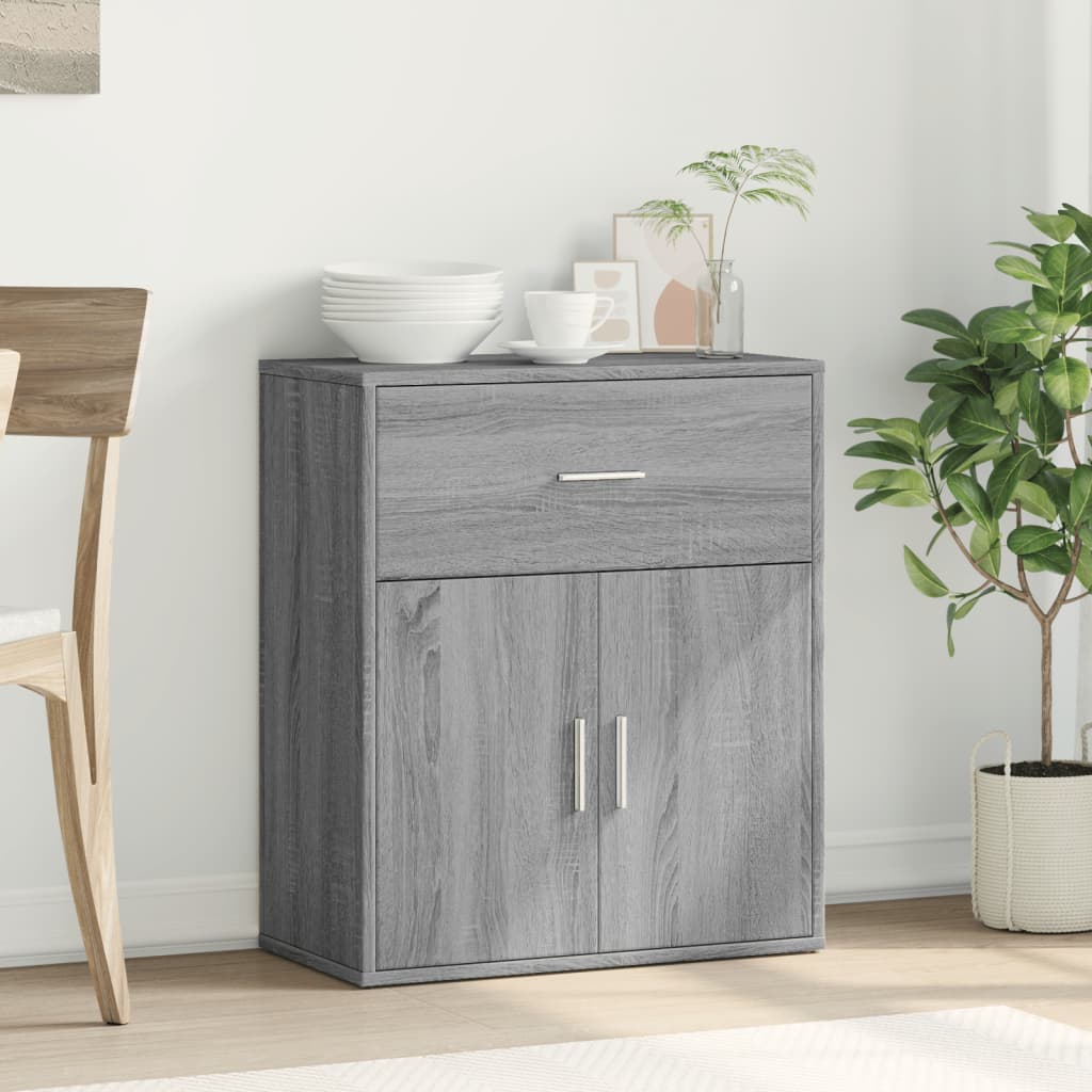 Credenza Grigio Sonoma 60x31x70cm in Legno Multistrato - homemem39