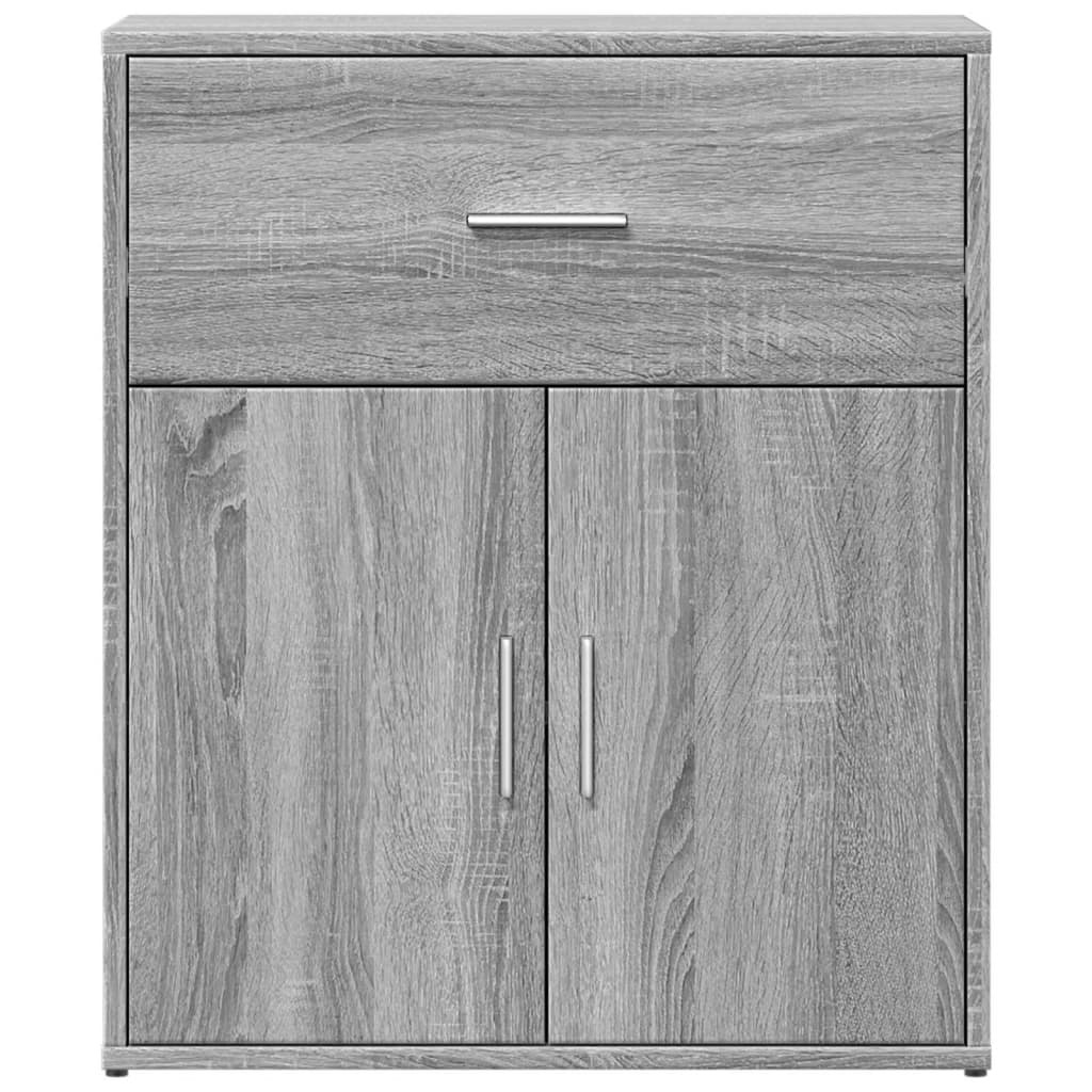 Credenza Grigio Sonoma 60x31x70cm in Legno Multistrato - homemem39