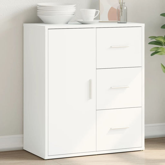 White Sideboard 60x31x70 cm in Multilayer Wood