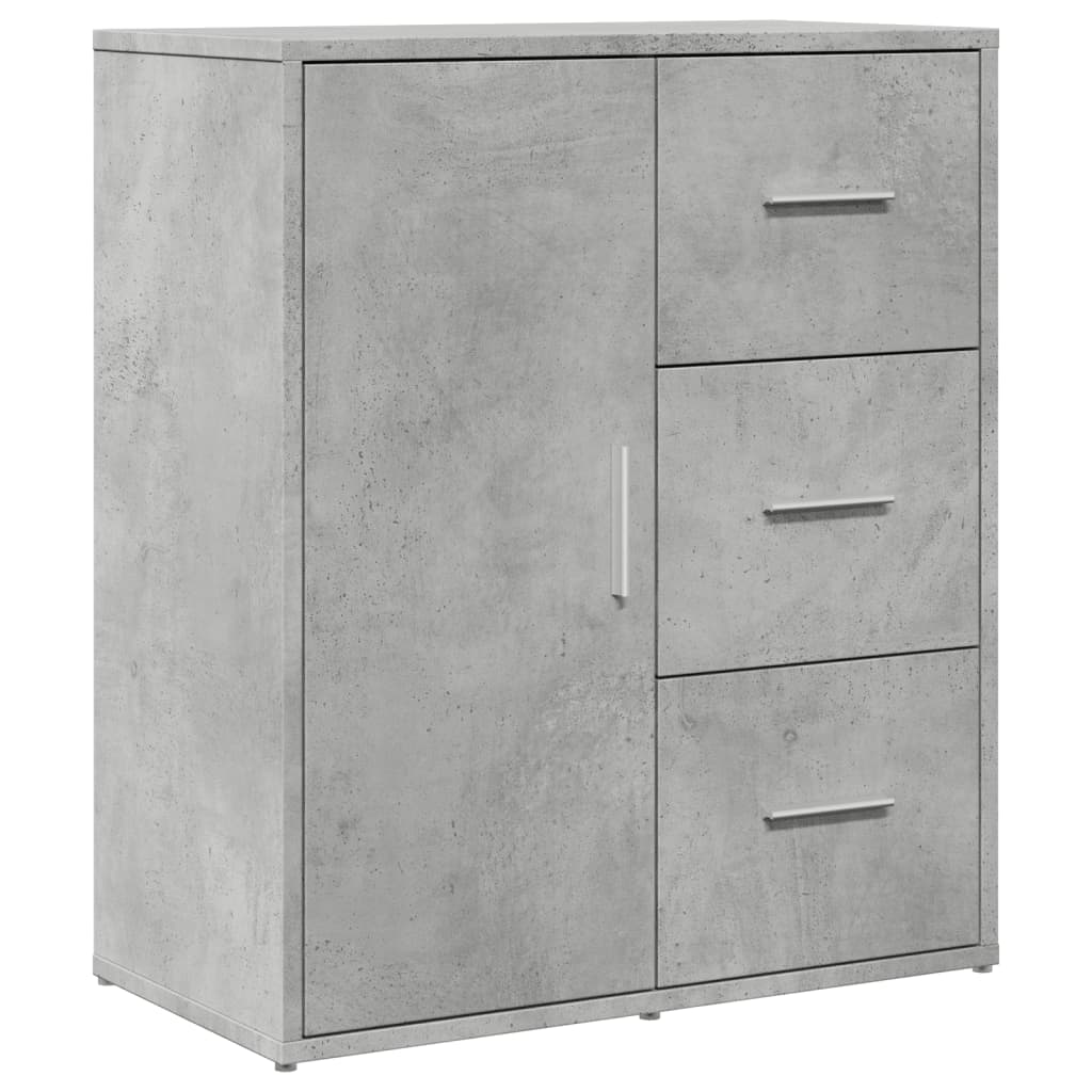 Cement Gray Sideboard 60x31x70 cm in Multilayer Wood