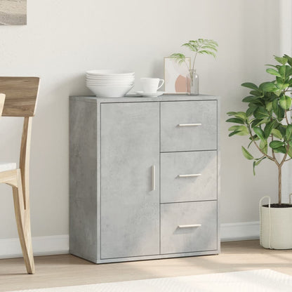 Cement Gray Sideboard 60x31x70 cm in Multilayer Wood