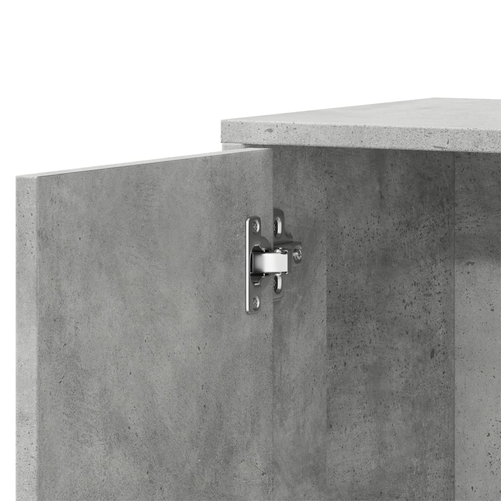 Cement Gray Sideboard 60x31x70 cm in Multilayer Wood