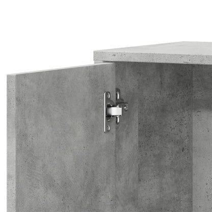 Cement Gray Sideboard 60x31x70 cm in Multilayer Wood