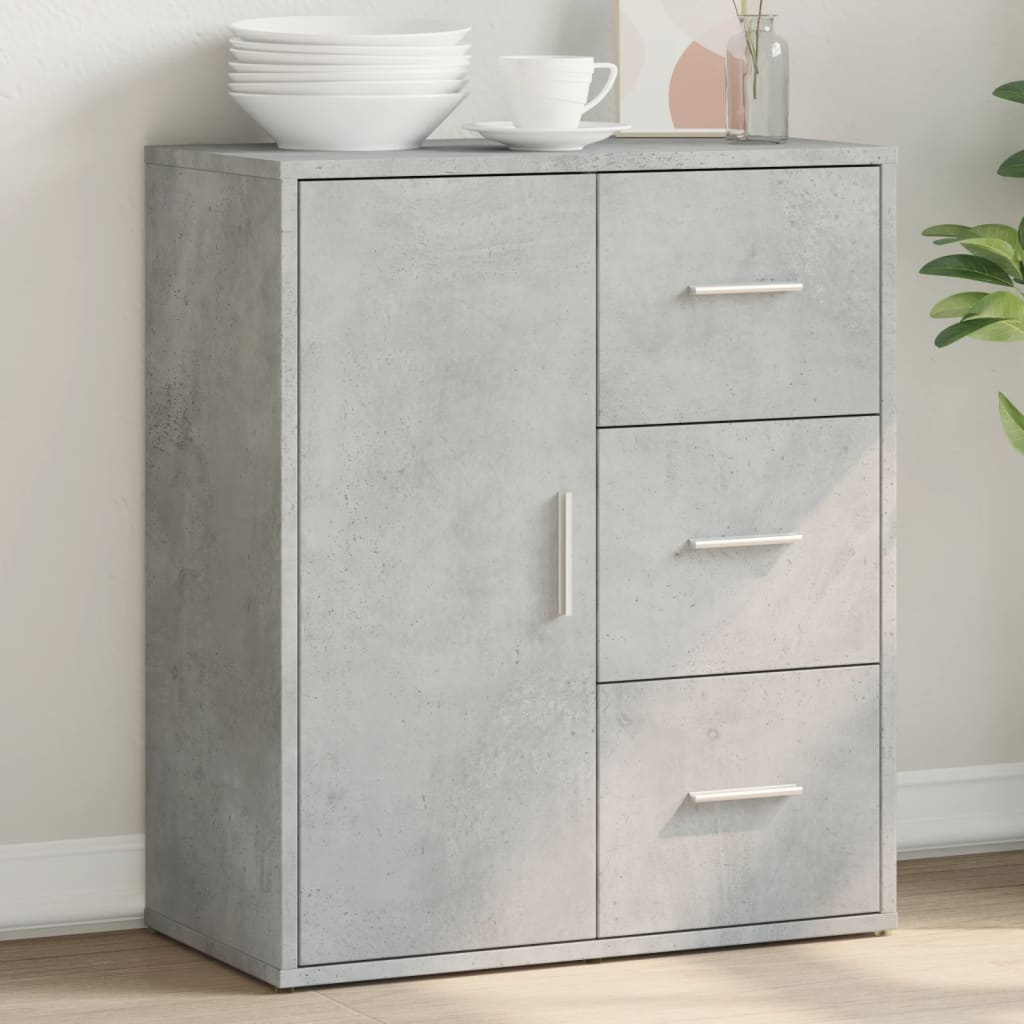 Cement Gray Sideboard 60x31x70 cm in Multilayer Wood