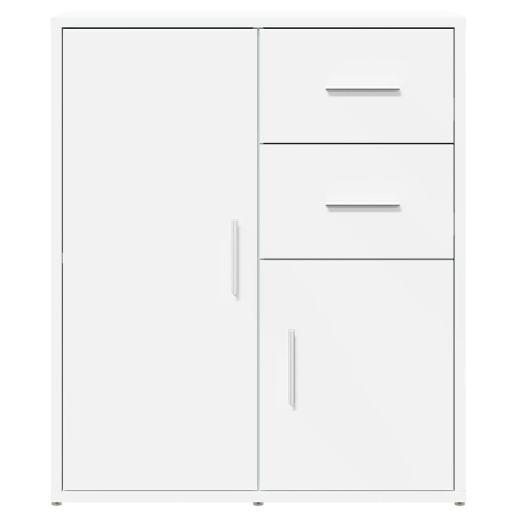 White Sideboard 60x31x70 cm in Multilayer Wood