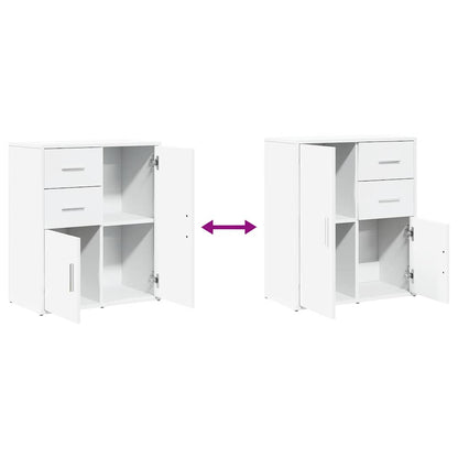 Credenza Bianco 60x31x70 cm in Legno Multistrato - homemem39