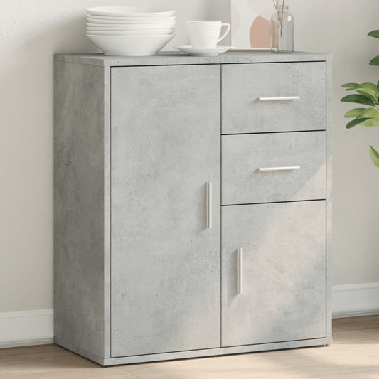 Credenza Grigio Cemento 60x31x70 cm in Legno Multistrato - homemem39