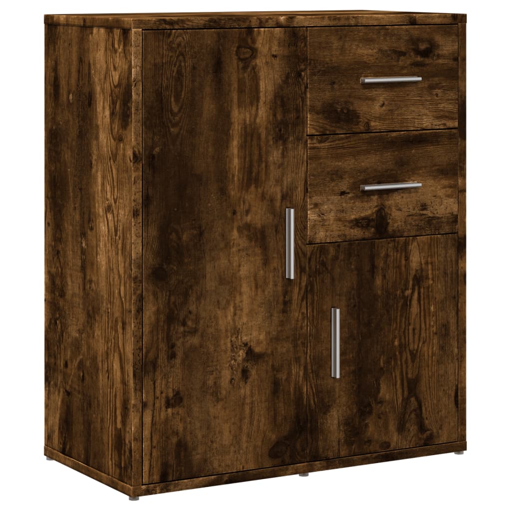 Credenza Rovere Fumo 60x31x70 cm in Legno Multistrato - homemem39