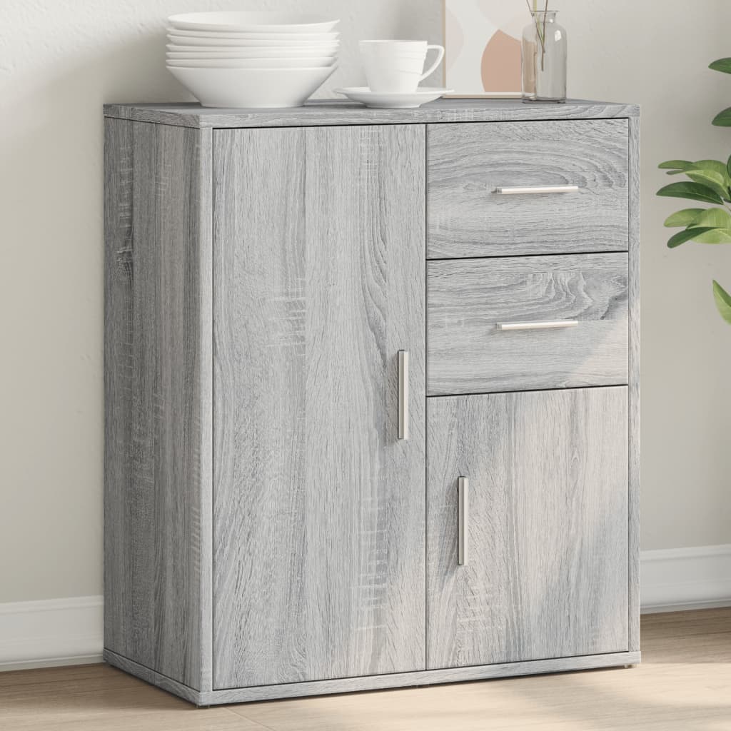 Credenza Grigio Sonoma 60x31x70cm in Legno Multistrato - homemem39