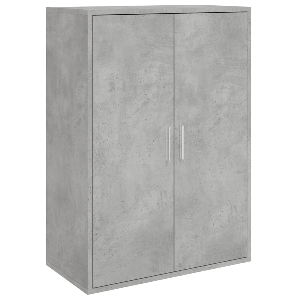 Credenza Grigio Cemento 60x31x84 cm in Legno Multistrato