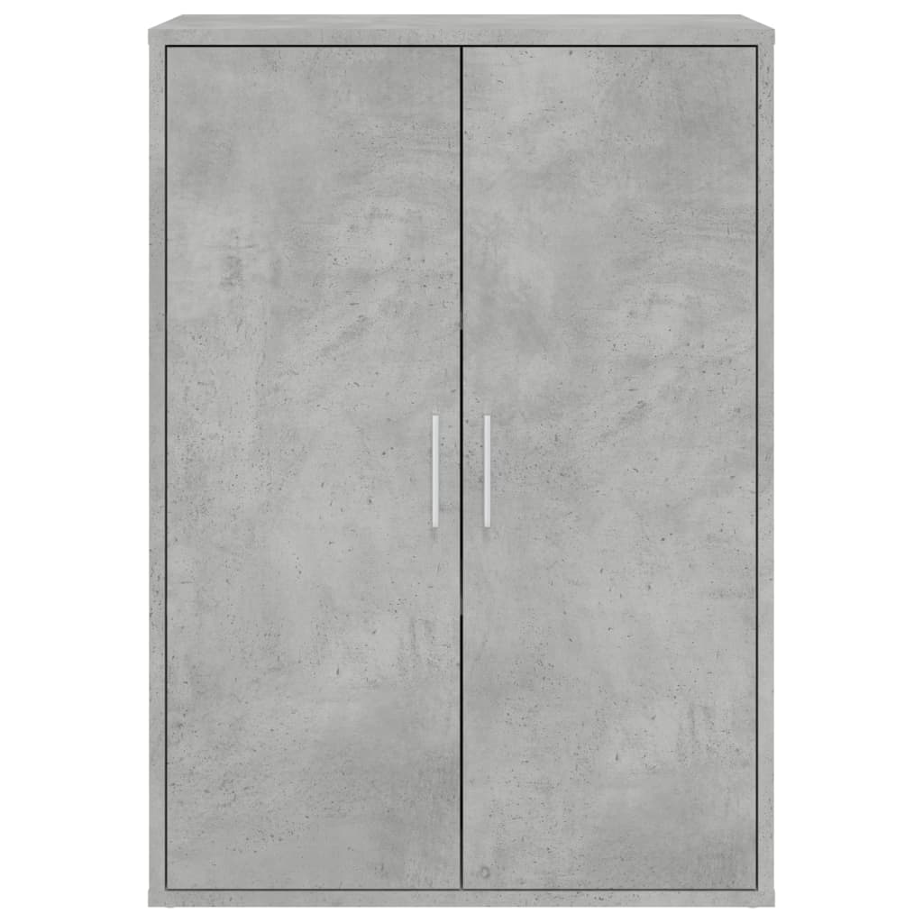 Credenza Grigio Cemento 60x31x84 cm in Legno Multistrato