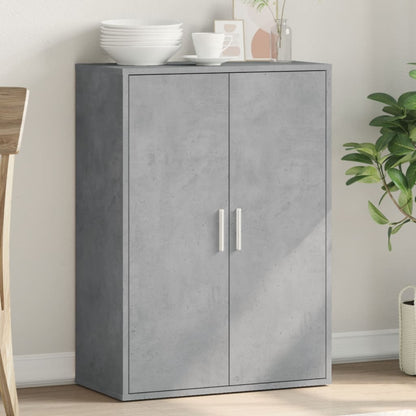 Credenza Grigio Cemento 60x31x84 cm in Legno Multistrato