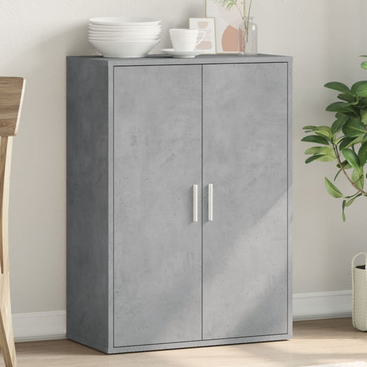 Cement Gray Sideboard 60x31x84 cm in Multilayer Wood