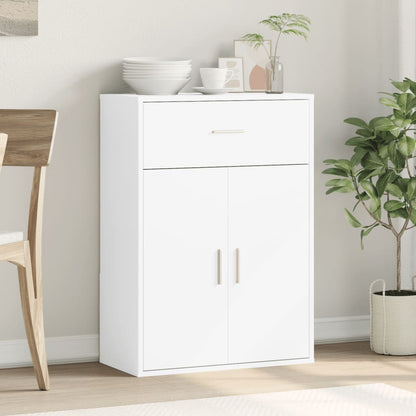 White Sideboard 60x30x84 cm in Multilayer Wood