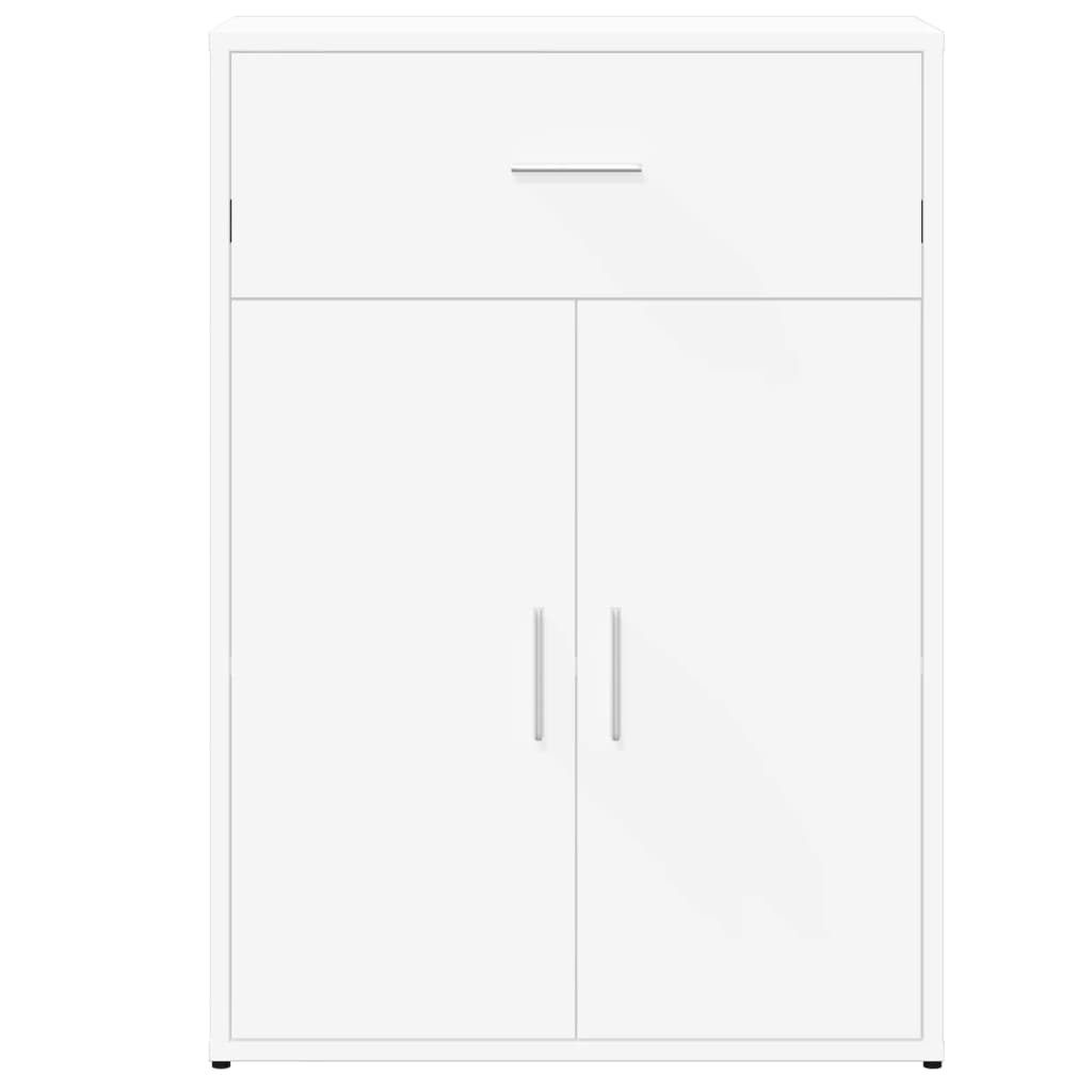 White Sideboard 60x30x84 cm in Multilayer Wood