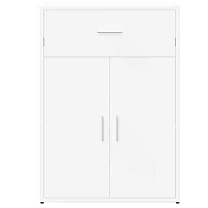 White Sideboard 60x30x84 cm in Multilayer Wood