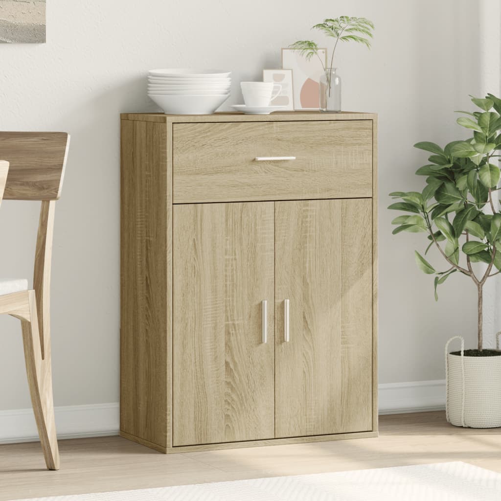 Credenza Rovere Sonoma 60x30x84 cm in Legno Multistrato - homemem39