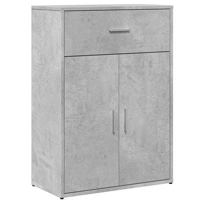 Cement Gray Sideboard 60x30x84 cm in Multilayer Wood