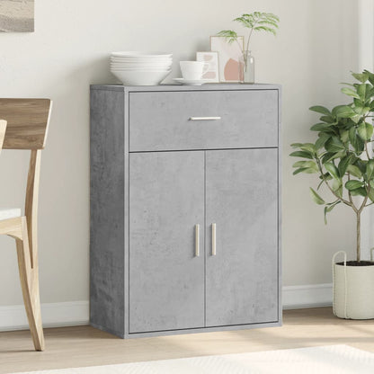 Cement Gray Sideboard 60x30x84 cm in Multilayer Wood