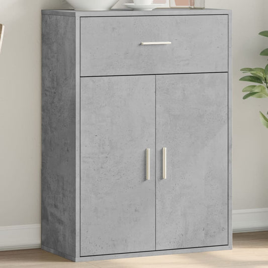 Cement Gray Sideboard 60x30x84 cm in Multilayer Wood