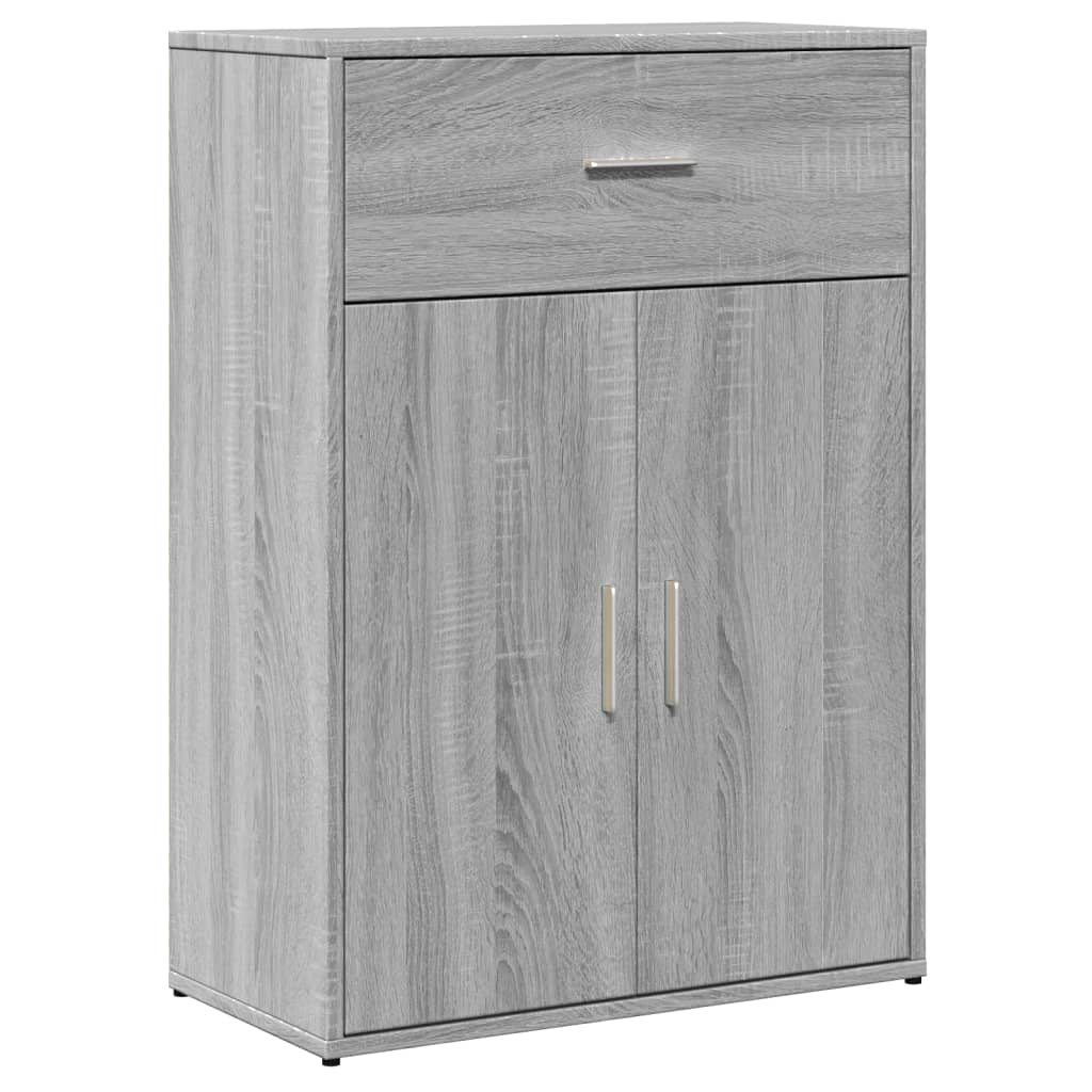 Sonoma Gray Sideboard 60x30x84 cm in Multilayer Wood