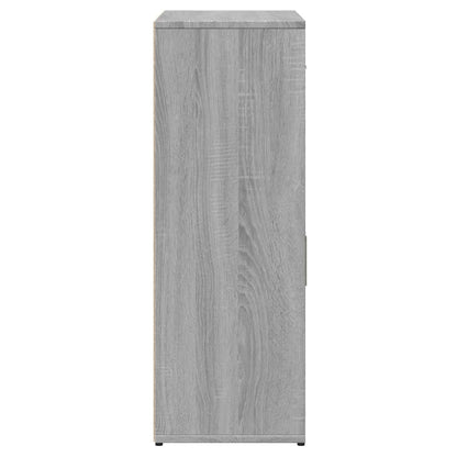 Sonoma Gray Sideboard 60x30x84 cm in Multilayer Wood