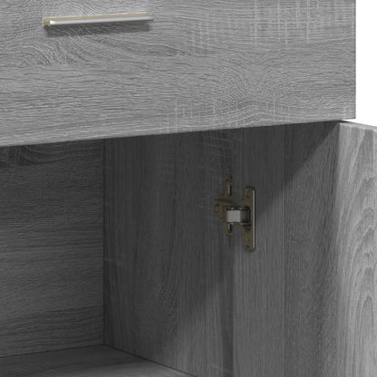 Sonoma Gray Sideboard 60x30x84 cm in Multilayer Wood