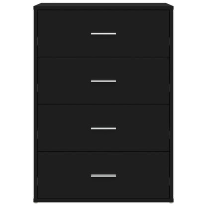 Credenza Nera 60x31x84 cm in Legno Multistrato - homemem39