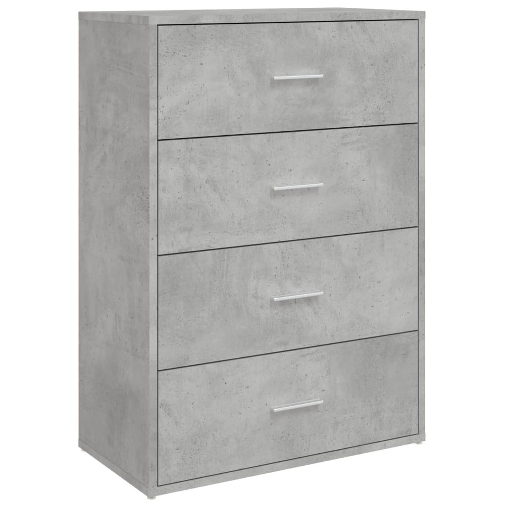 Cement Gray Sideboard 60x31x84 cm in Multilayer Wood