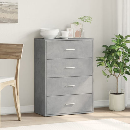 Credenza Grigio Cemento 60x31x84 cm in Legno Multistrato - homemem39