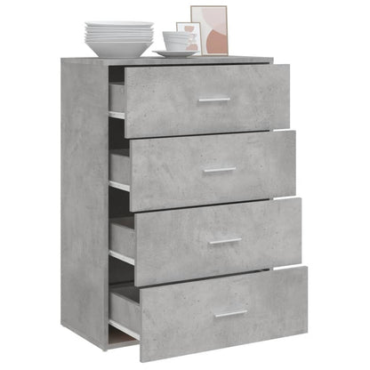 Cement Gray Sideboard 60x31x84 cm in Multilayer Wood