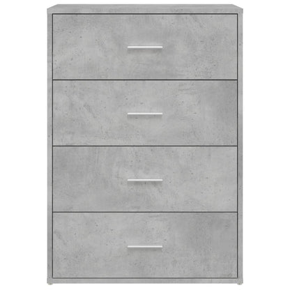 Credenza Grigio Cemento 60x31x84 cm in Legno Multistrato - homemem39