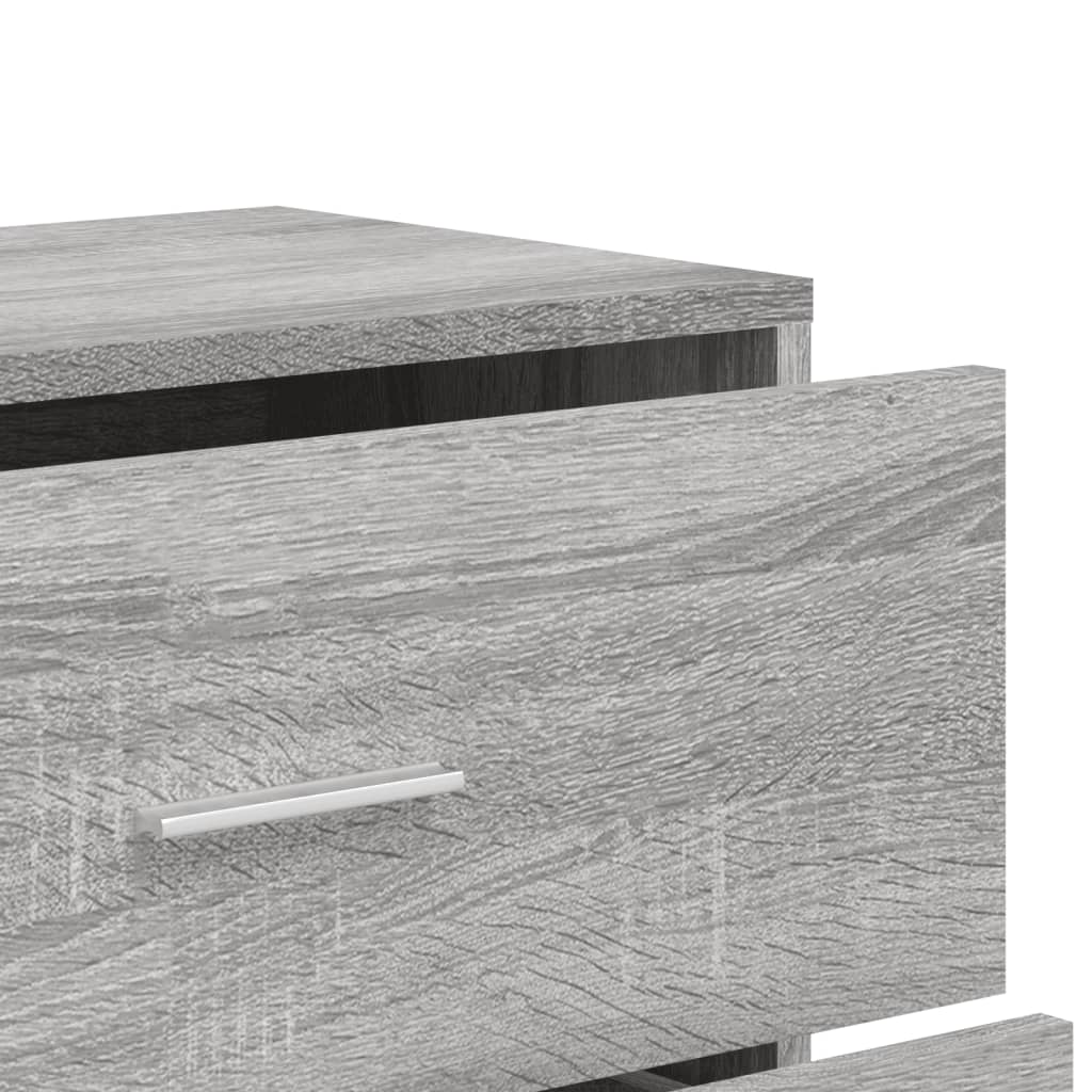 Sonoma Gray Sideboard 60x31x84 cm in Multilayer Wood