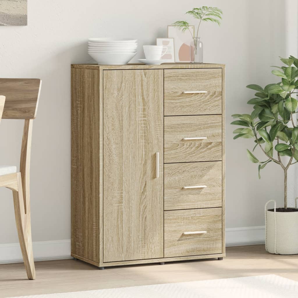 Credenza Rovere Sonoma 60x31x84 cm in Legno Multistrato - homemem39