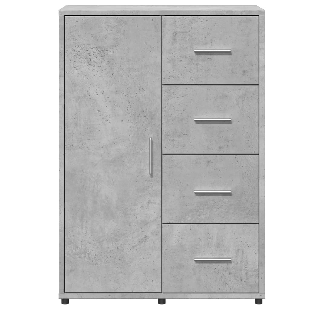 Credenza Grigio Cemento 60x31x84 cm in Legno Multistrato - homemem39