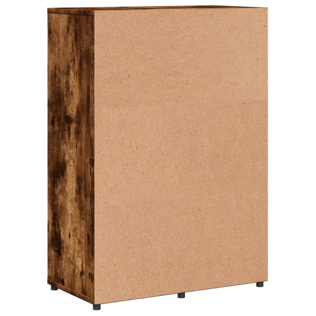 Credenza Rovere Fumo 60x31x84 cm in Legno Multistrato