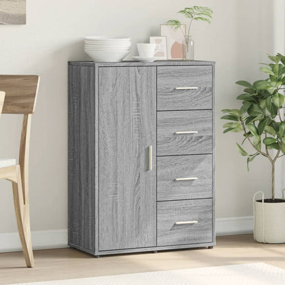Credenza Grigio Sonoma 60x31x84 cm in Legno Multistrato - homemem39
