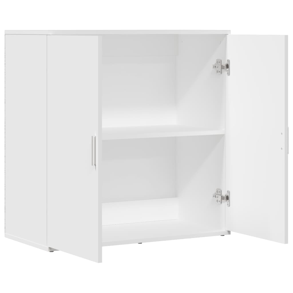 Credenza Bianca 79x38x80 cm in Legno Multistrato - homemem39