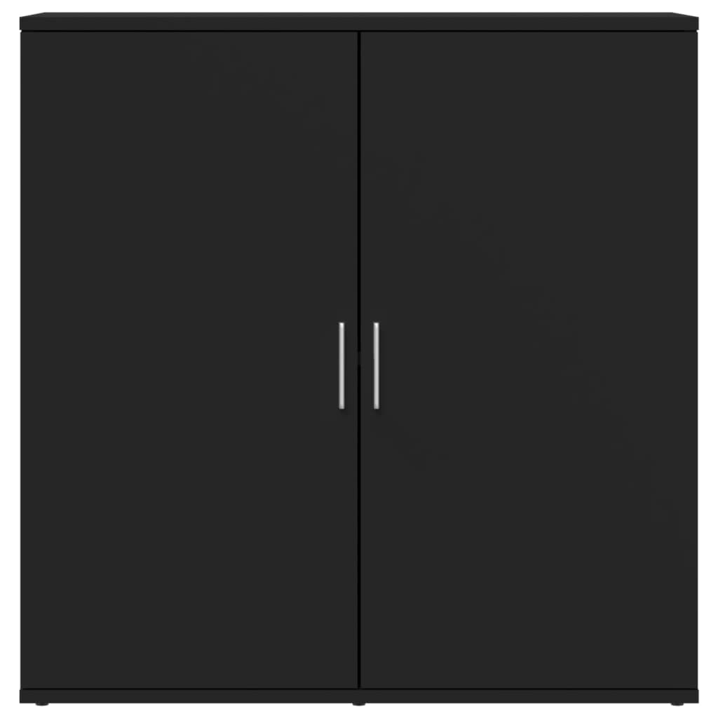 Credenza Nera 79x38x80 cm in Legno Multistrato - homemem39