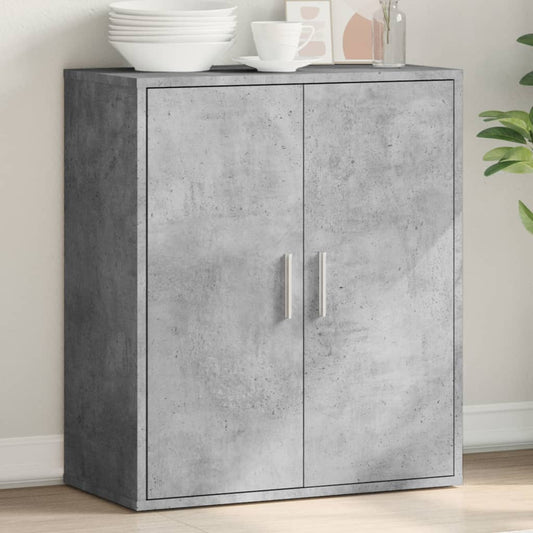Credenza Grigio Cemento 79x38x80 cm in Legno Multistrato - homemem39