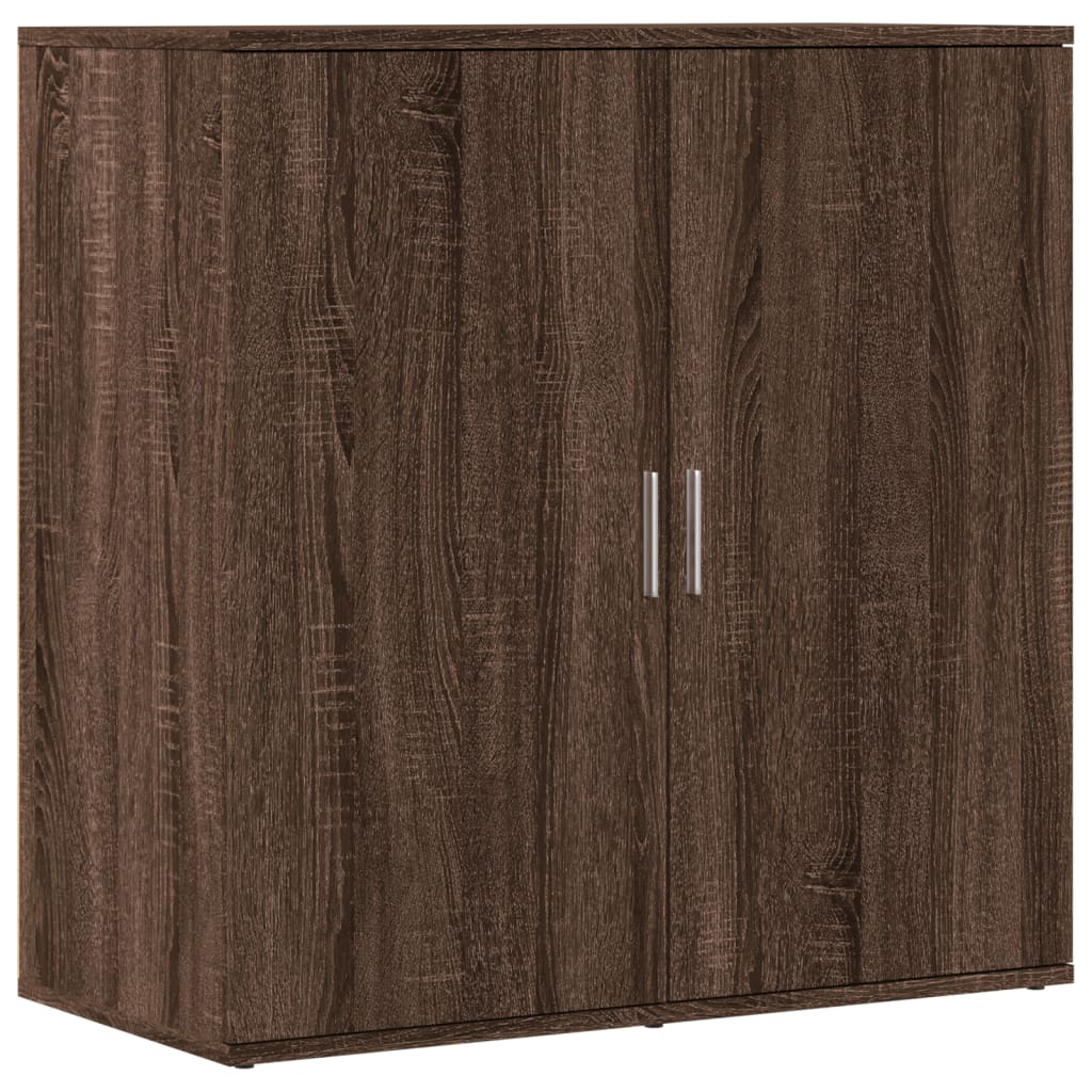 Brown Oak Sideboard 79x38x80 cm in Multilayer Wood