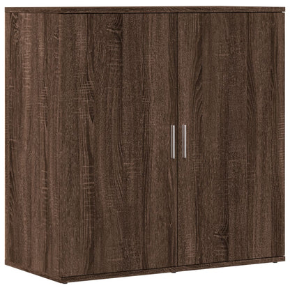 Brown Oak Sideboard 79x38x80 cm in Multilayer Wood