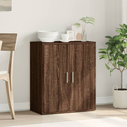 Brown Oak Sideboard 79x38x80 cm in Multilayer Wood