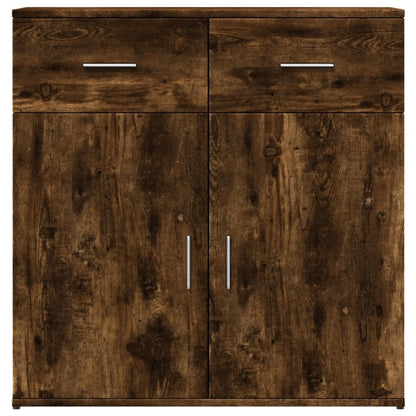 Smoked Oak Sideboard 79x38x80 cm in Multilayer Wood