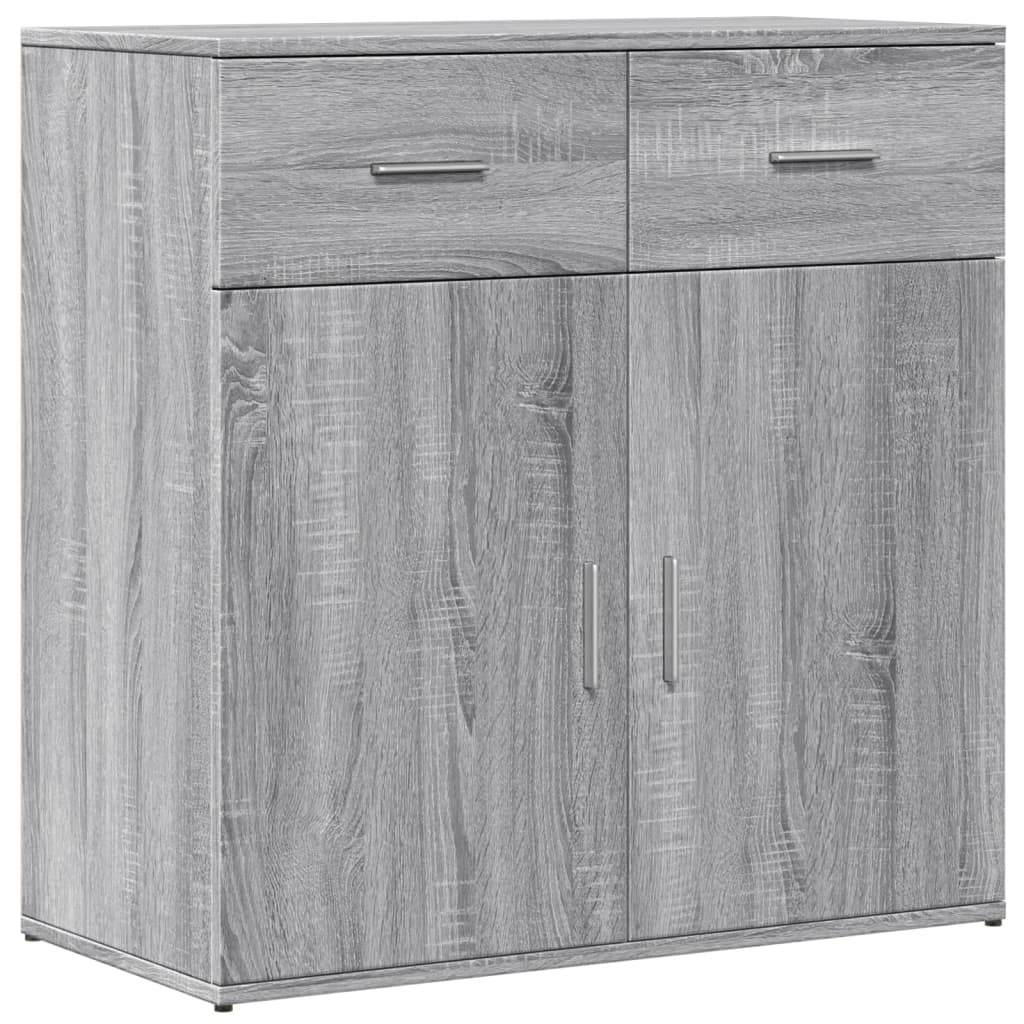 Credenza Grigio Sonoma 79x38x80 cm in Legno Multistrato - homemem39